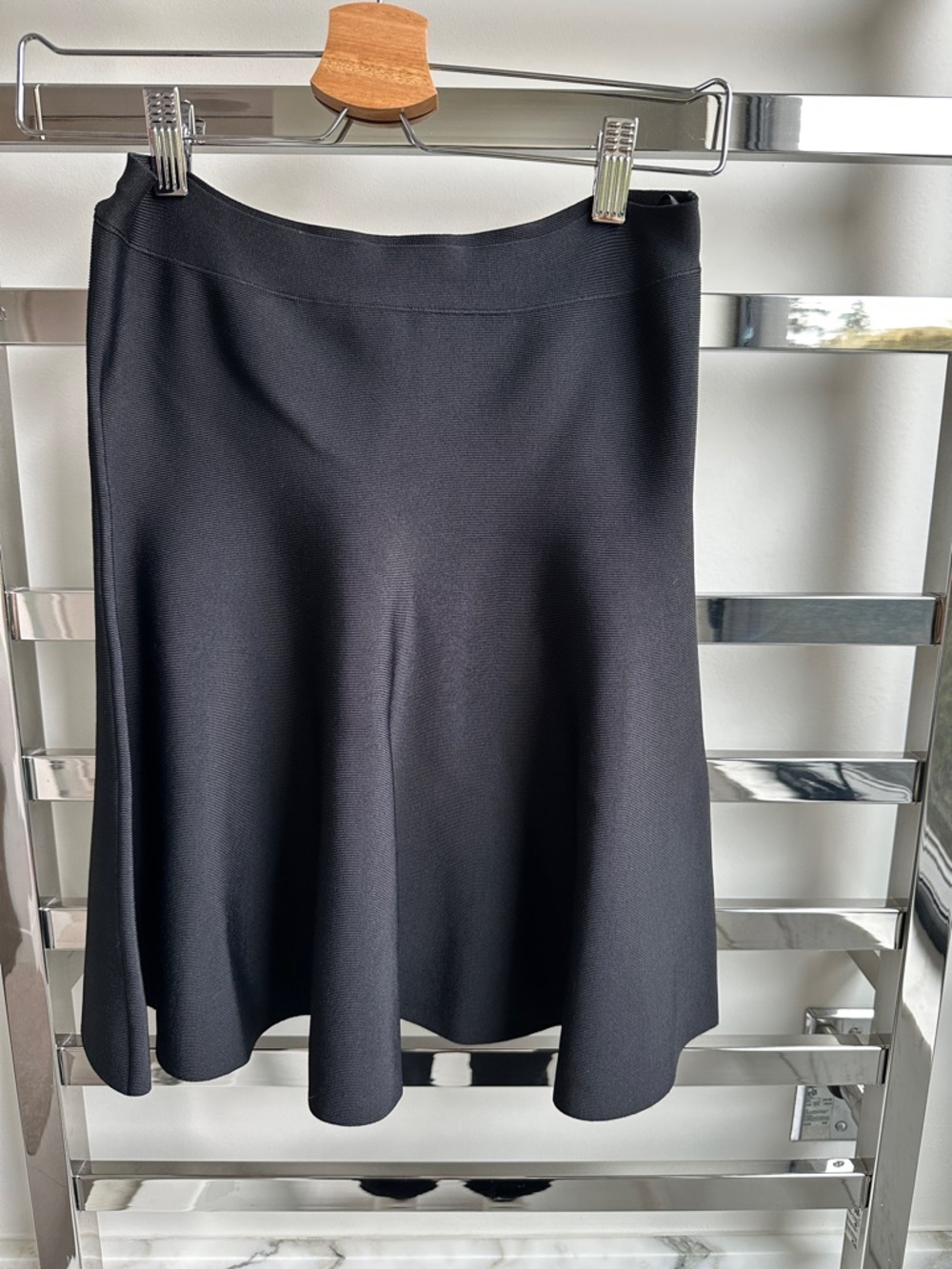 BCBGMaxAzria Black Circle Skirt